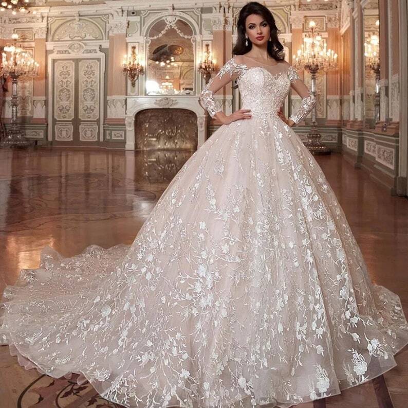 مدل لباس عروس پرنسسی