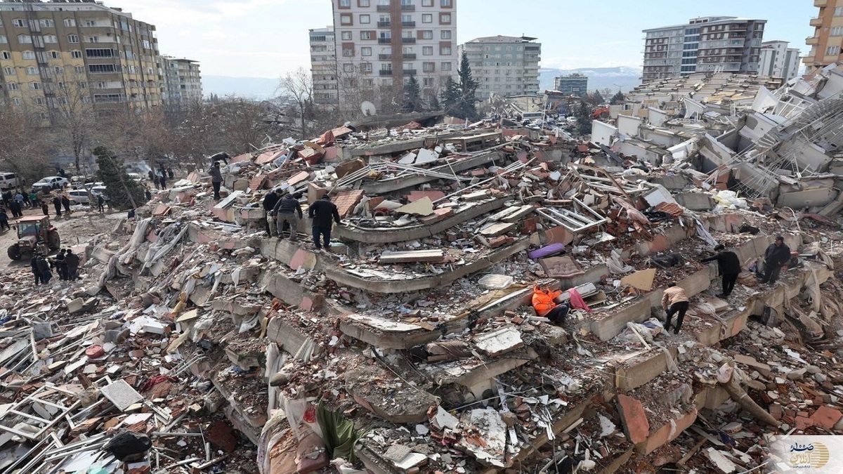 صحنه ی آخرالزمانی از زلزله امروز ترکیه+ویدئو
