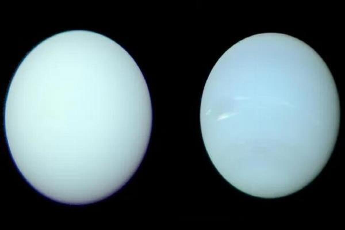 رنگ آبی اورانوس و نپتون مشابه همدیگر است
