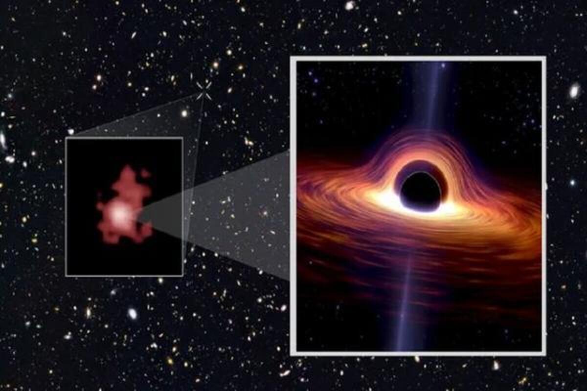 کشف قدیمی‌ترین و دورترین سیاهچاله توسط تلسکوپ فضایی جیمز وب