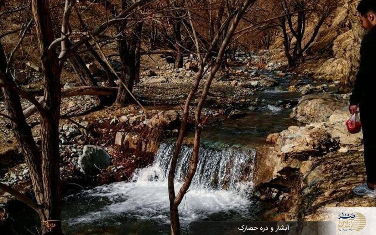 چشمه ها و باغ های زیبای روستای حصارک تهران + ویدئو