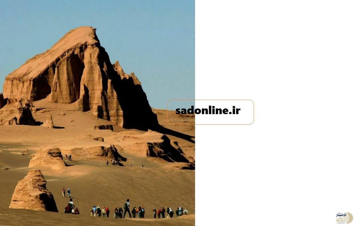 گردشگران داخلی و خارجی در گرمترین نقطه جهان در کویر لوت ایران با ۷۵ درجه گرما + عکس