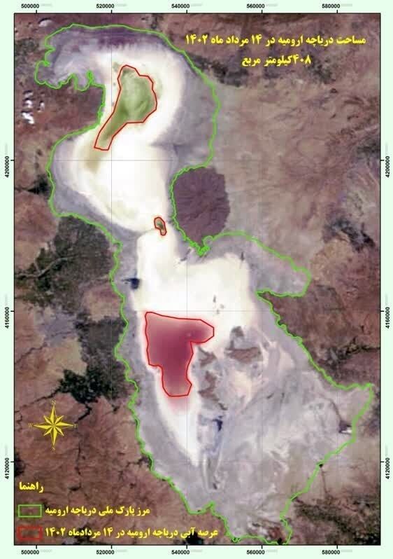 (عکس) تکذیب مرگ «دریاچه ارومیه»