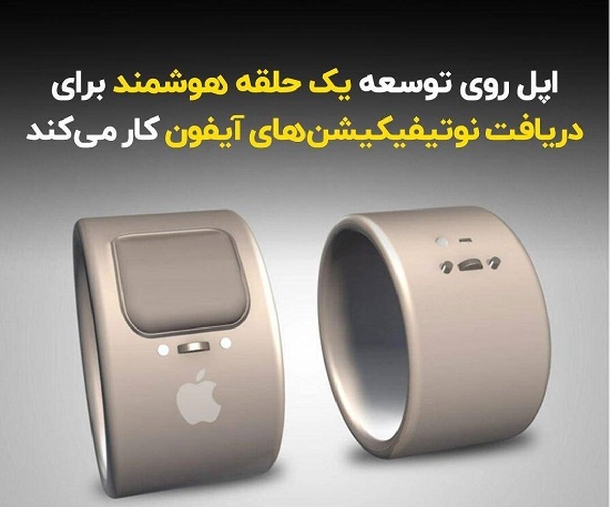 اپل روی توسعه یک حلقه هوشمند برای دریافت نوتیفیکیشن‌های آیفون کار می‌کند
