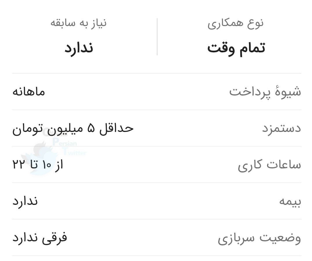 عکسی از یک آگهی استخدامی که مردم را عصبانی کرد عکسی از یک آگهی استخدامی که مردم را عصبانی کرد