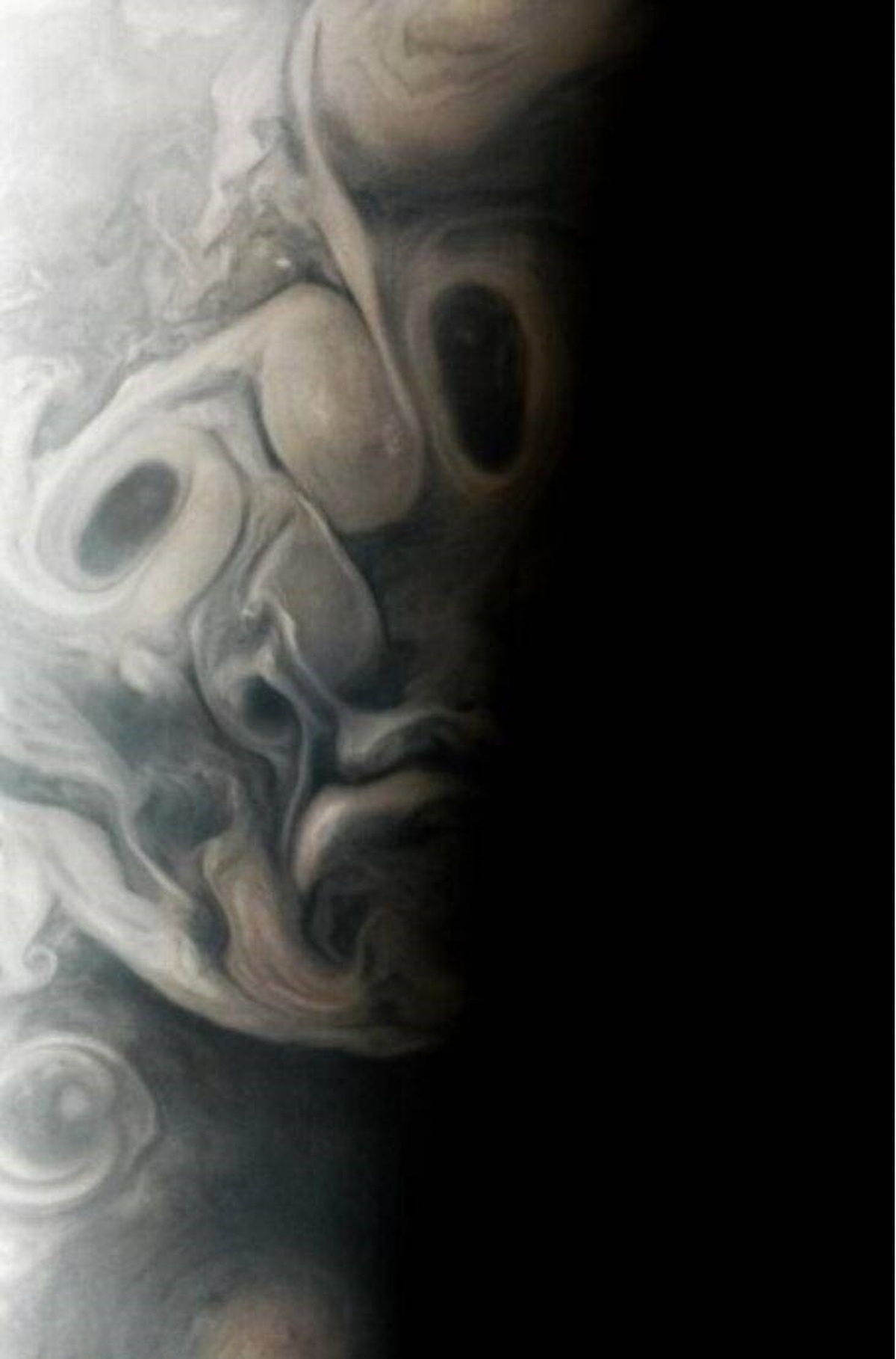 عکس فضاپیمای ناسا از یک چهره وهم‌انگیز در سیاره مشتری