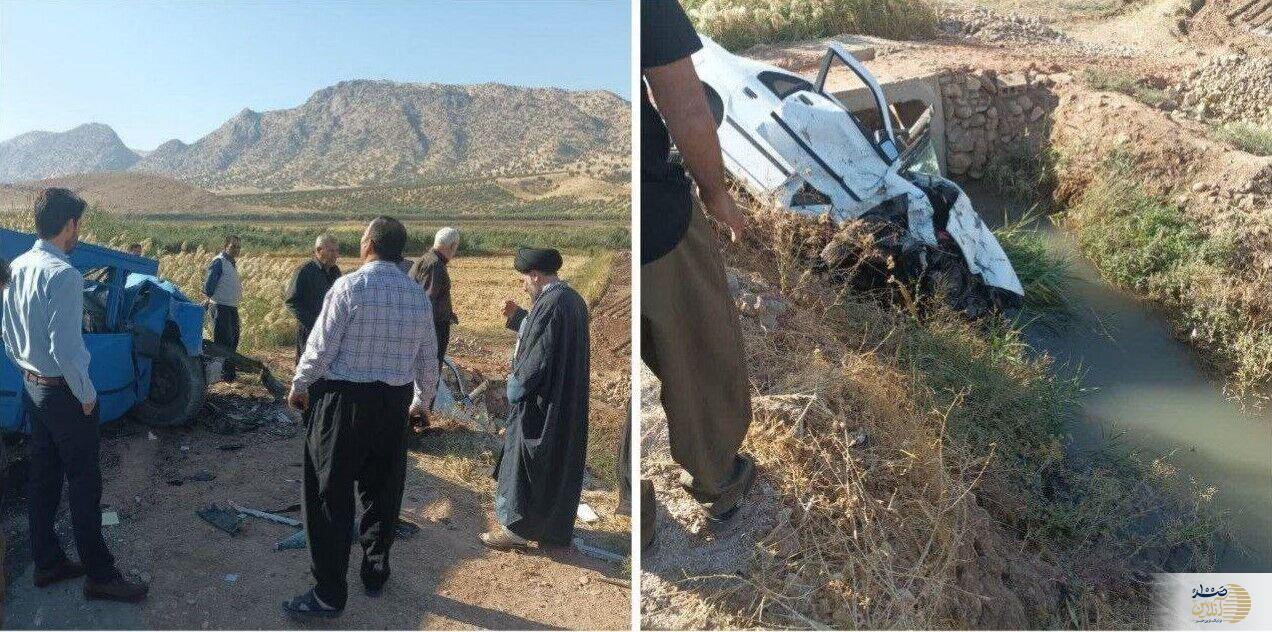 عکس/  جزئیات تصادف شدید خودرو حامل امام جمعه