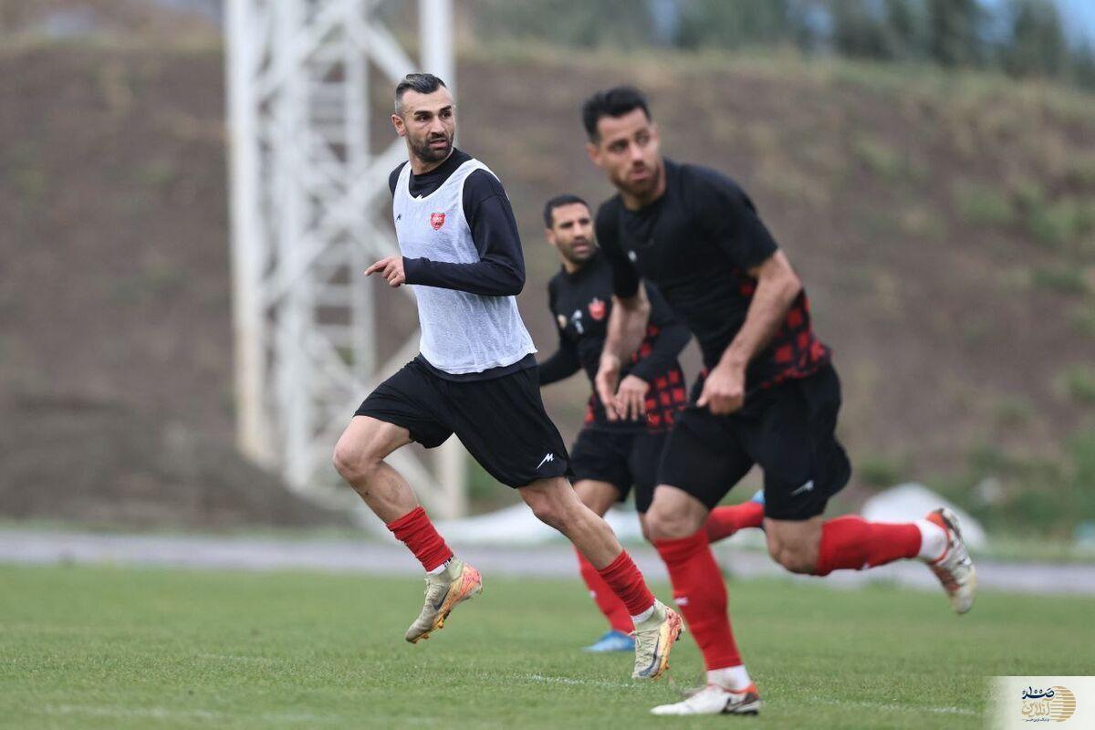 تمرین پرسپولیس در شرایط سخت آب‌وهوایی