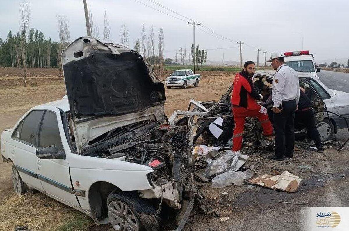 تصادف مرگبار دو خودرو در این جاده جان ۶ نفر را گرفت!