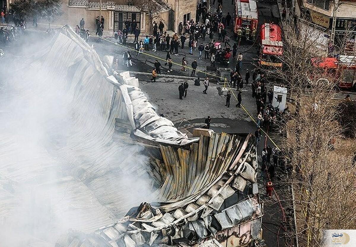 مشخص شدن علت آتش سوزی بازار جنت