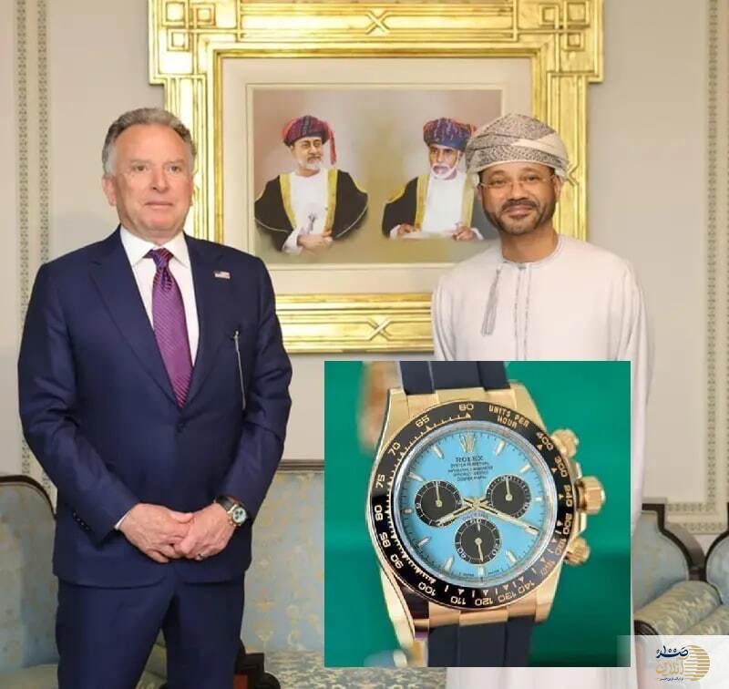 عکس/ ساعت گران‌قیمت ویتکاف سوژه مذاکرات عمان شد