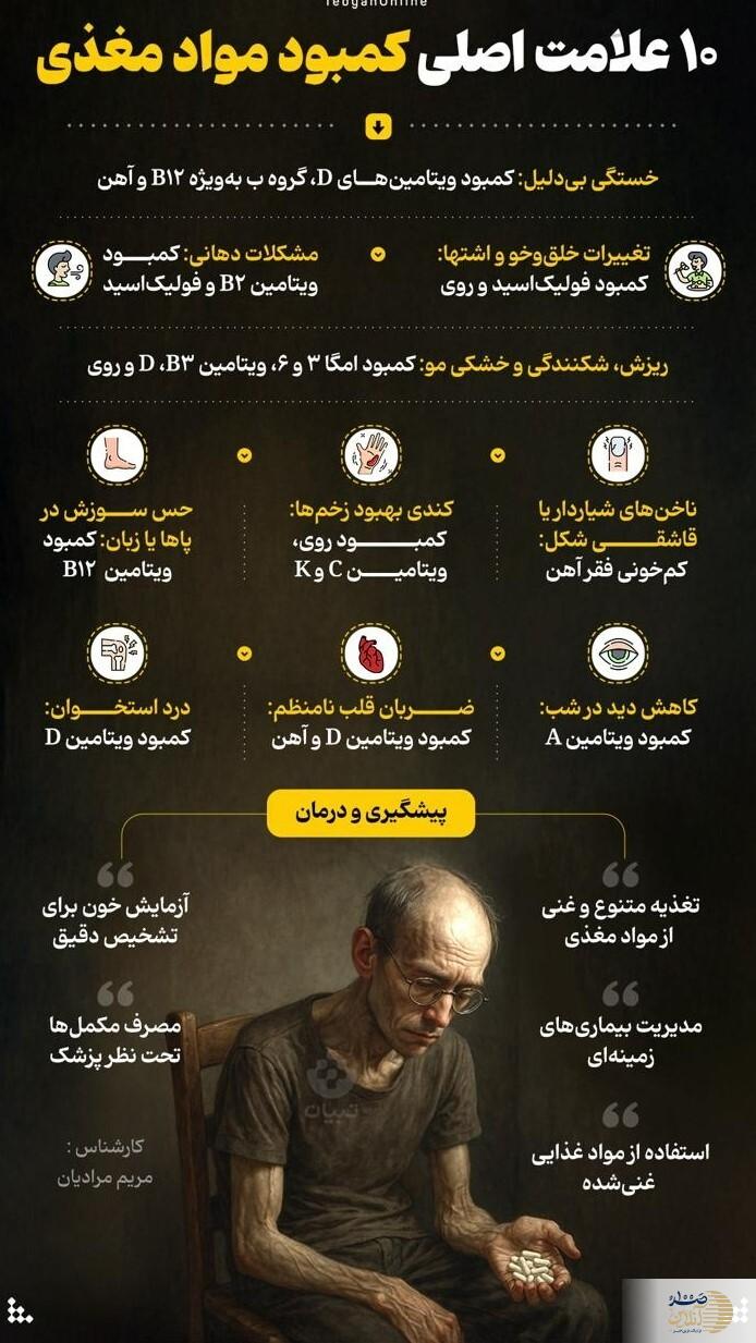 این علامت ها یعنی مواد مغذی بدن تان کم است