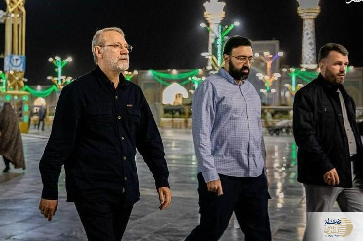 علی لاریجانی و پسرش مرتضی در قاب تصویر دیده نشده + عکس