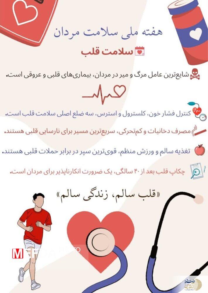 اینفوگرافیک/ مردان برای سلامت قلب شان این نکات را جدی بگیرند