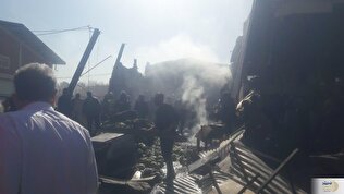 ببینید/ بالگرد ارتش در اصفهان سقوط کرد