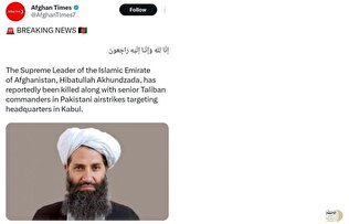 گزارش های تأییدنشده و غیررسمی: ملا هیبت الله آخوندزاده، رهبر طالبان کشته شد