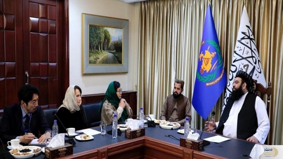 دیدار وزیر مهاجرین طالبان با یوناما