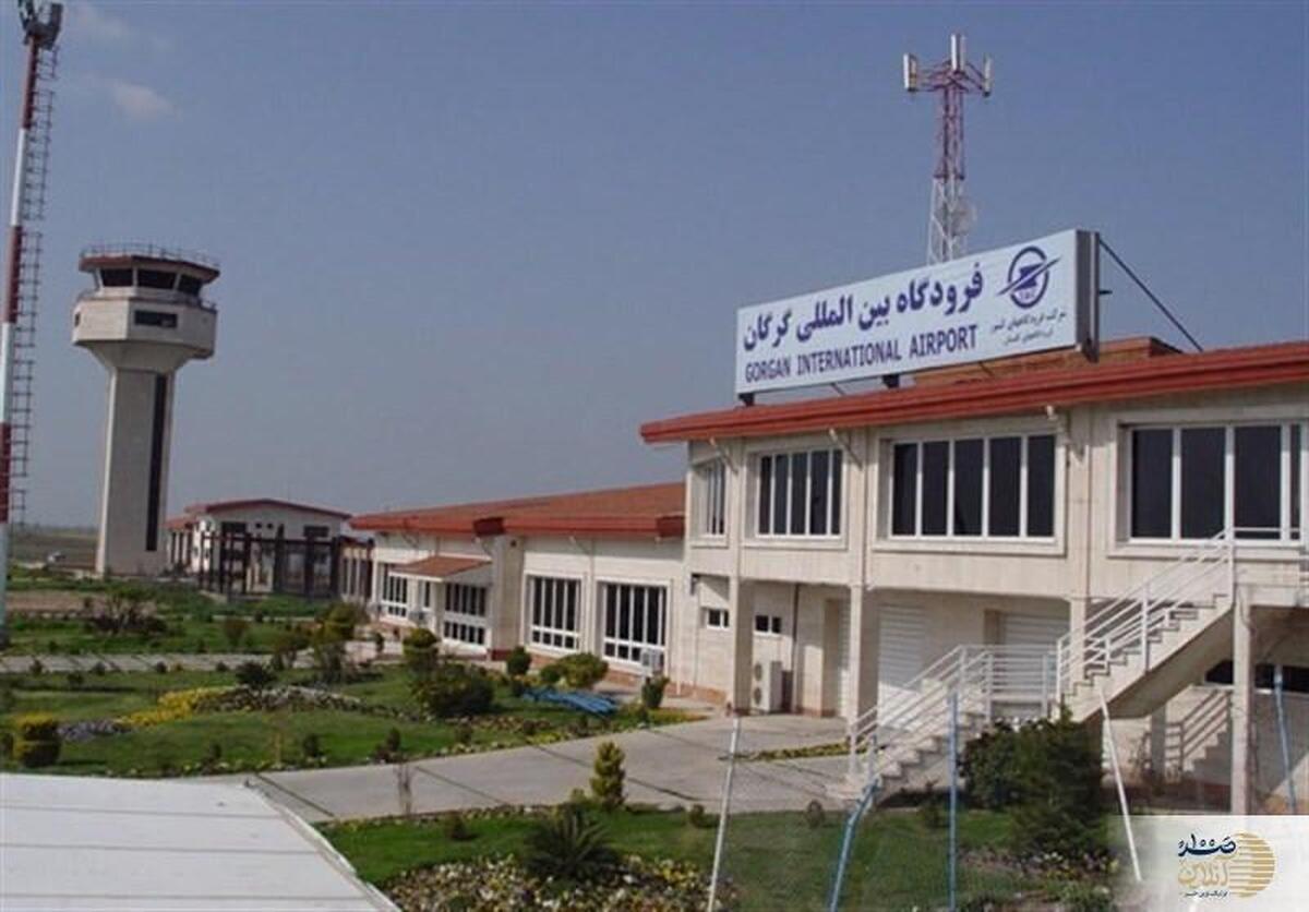 دود بر فراز فرودگاه گرگان/ علت آتش سوزی اعلام شد