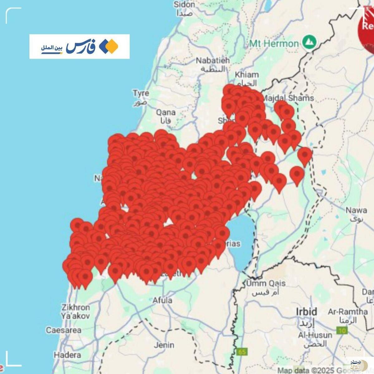 ادعای رسانه های عبری  شلیک یک موشک از ایران به سمت اسرائیل