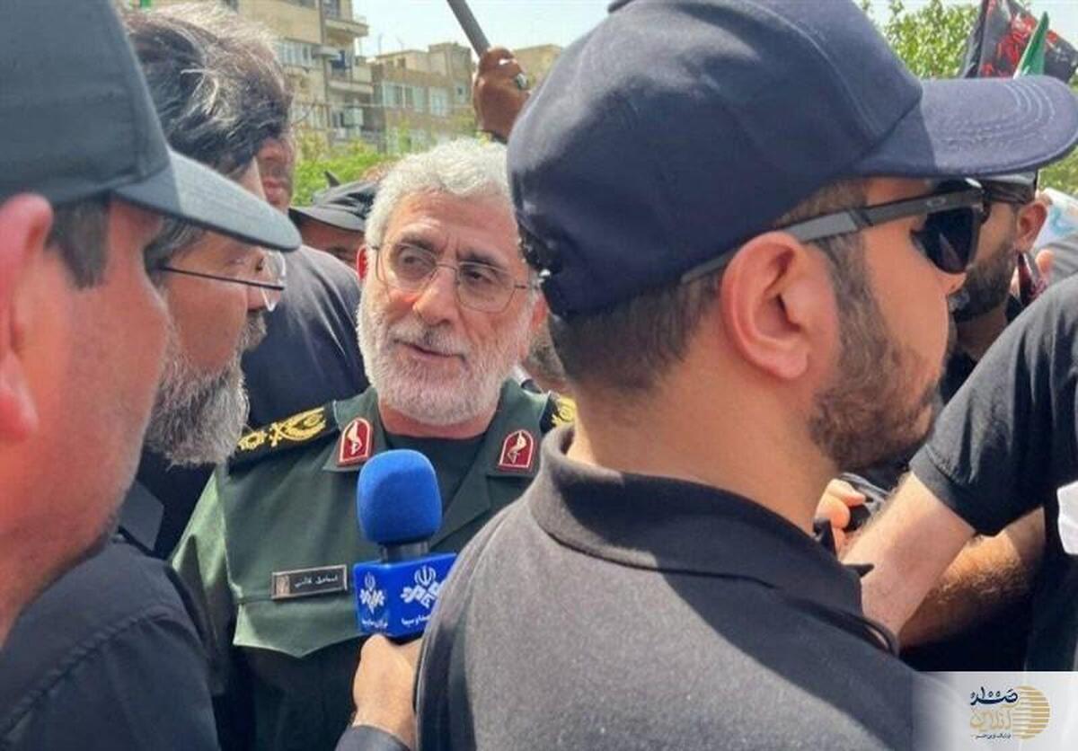 سردار قاآنی: مسیر ما با استحکام ادامه دارد/ با قدرت به پیش می‌رویم
