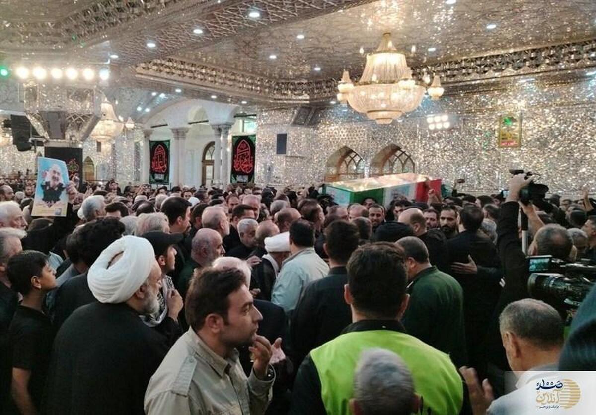 پیکر سردار شهید سلامی در جوار حضرت عبدالعظیم(ع) آرمید