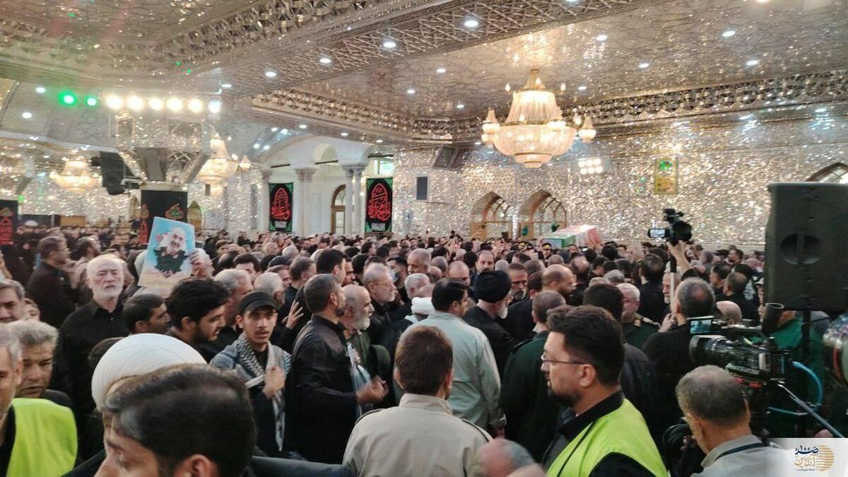 پیکر مطهر شهید سلامی در آستان مقدس حضرت عبدالعظیم(ع) آرام گرفت