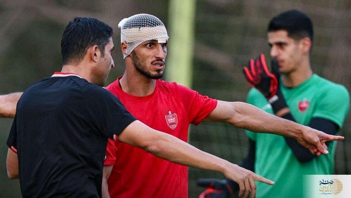 علی علیپور با چهره متفاوت به تمرین پرسپولیس بازگشت