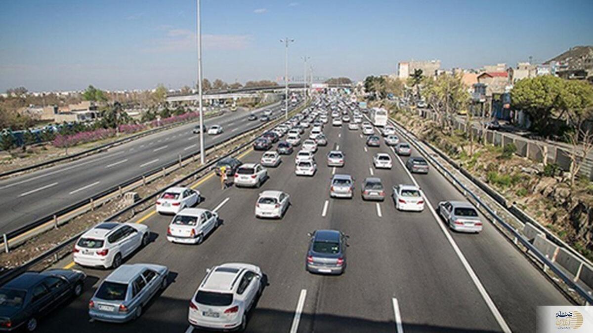 ترافیک نیمه‌سنگین در ورودی‌های تهران/ محورهای شمالی کشور روان هستند