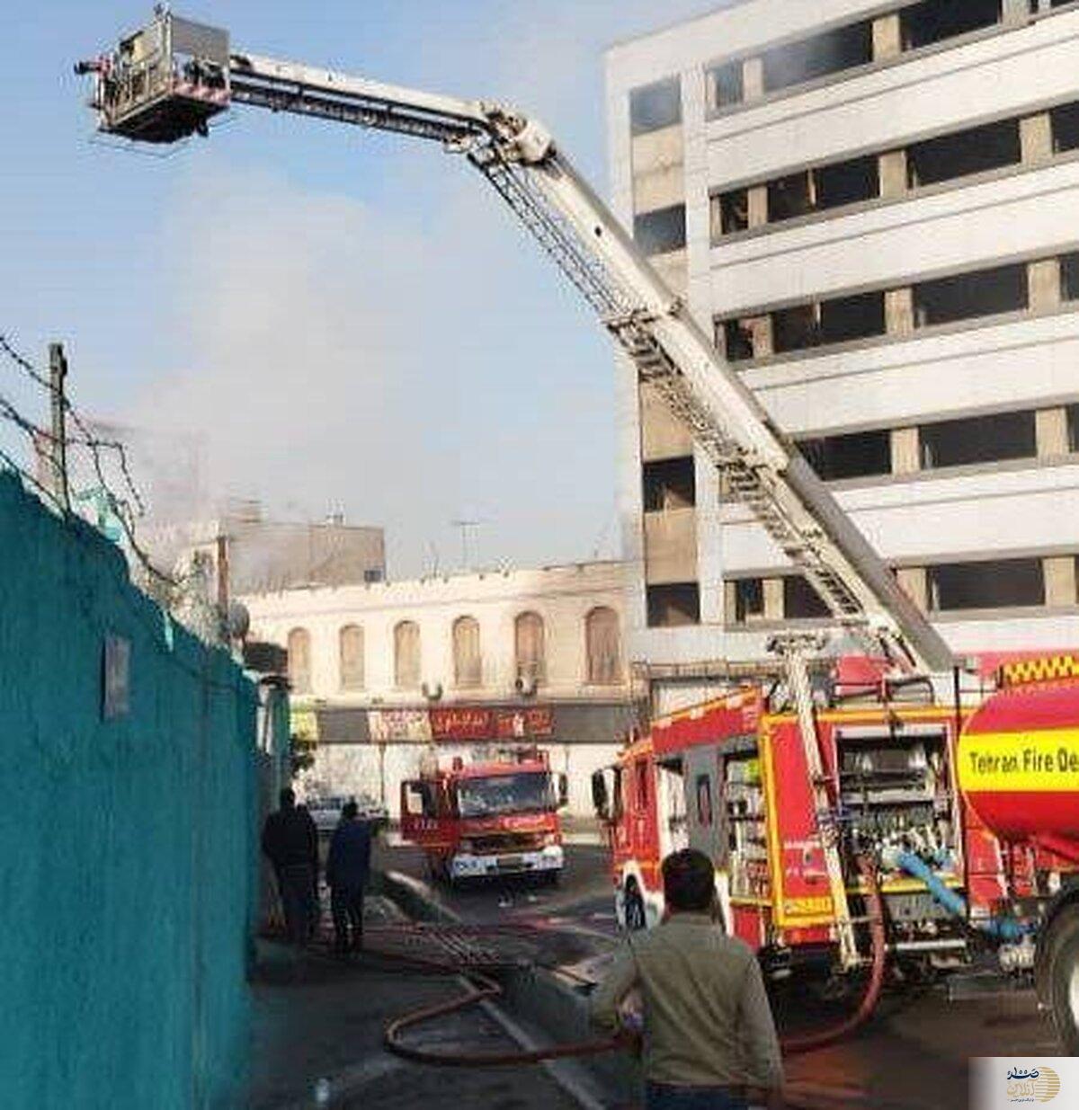 کارگاه شارژ سیلندر گاز  مایع در آتش سوخت