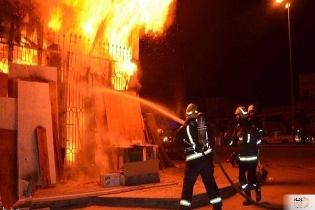 ویدیو   آتش‌سوزی وحشتناک در مرکز عراق