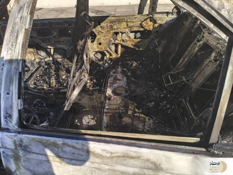 عکس/ پژو پرشیا در آتش سوخت عکس/ پژو پرشیا در آتش سوخت