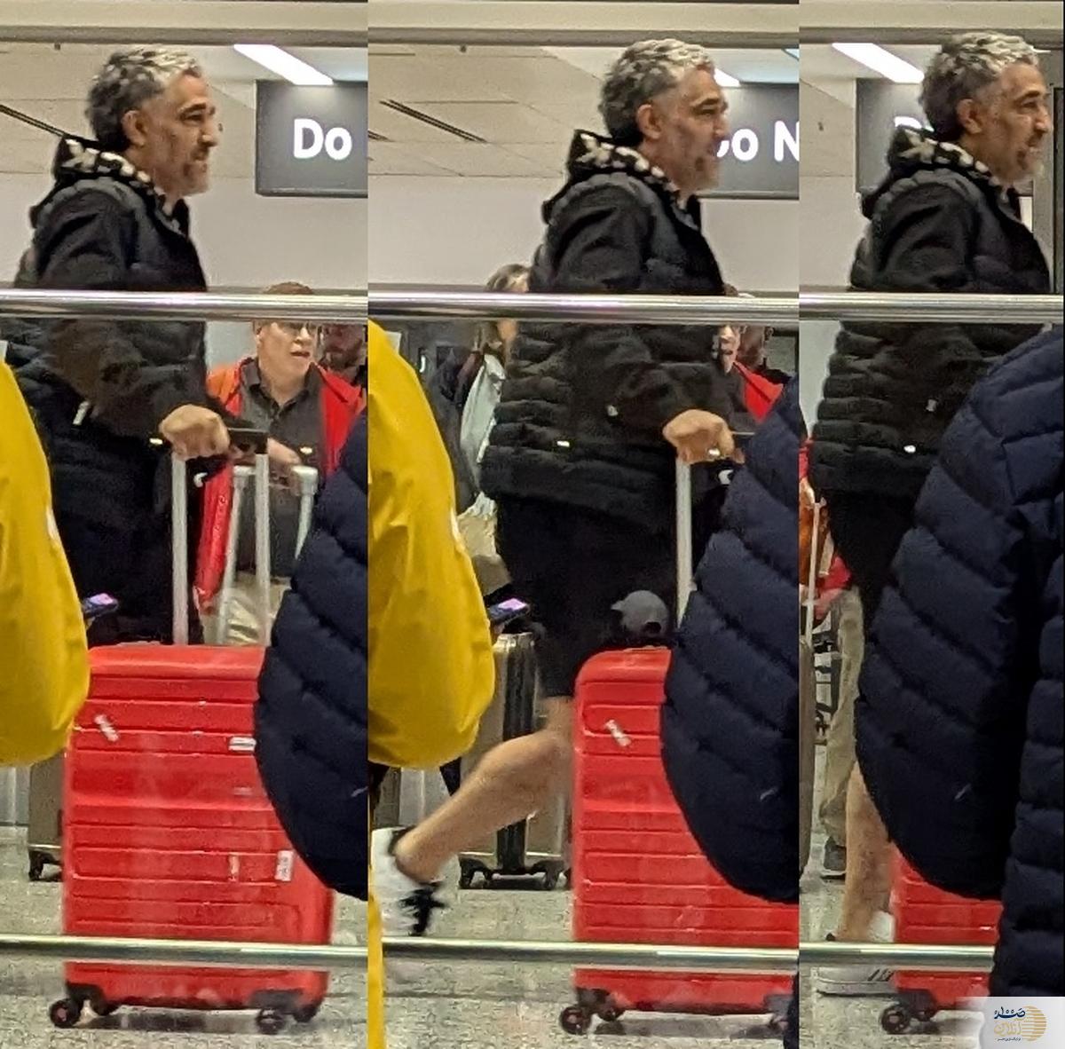 عکس  پژمان جمشیدی در راه کانادا