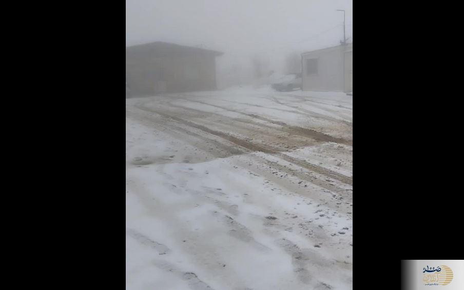 ببینید| طلای سفید آذربایجان غربی/ برف معدن آقدره را پوشاند