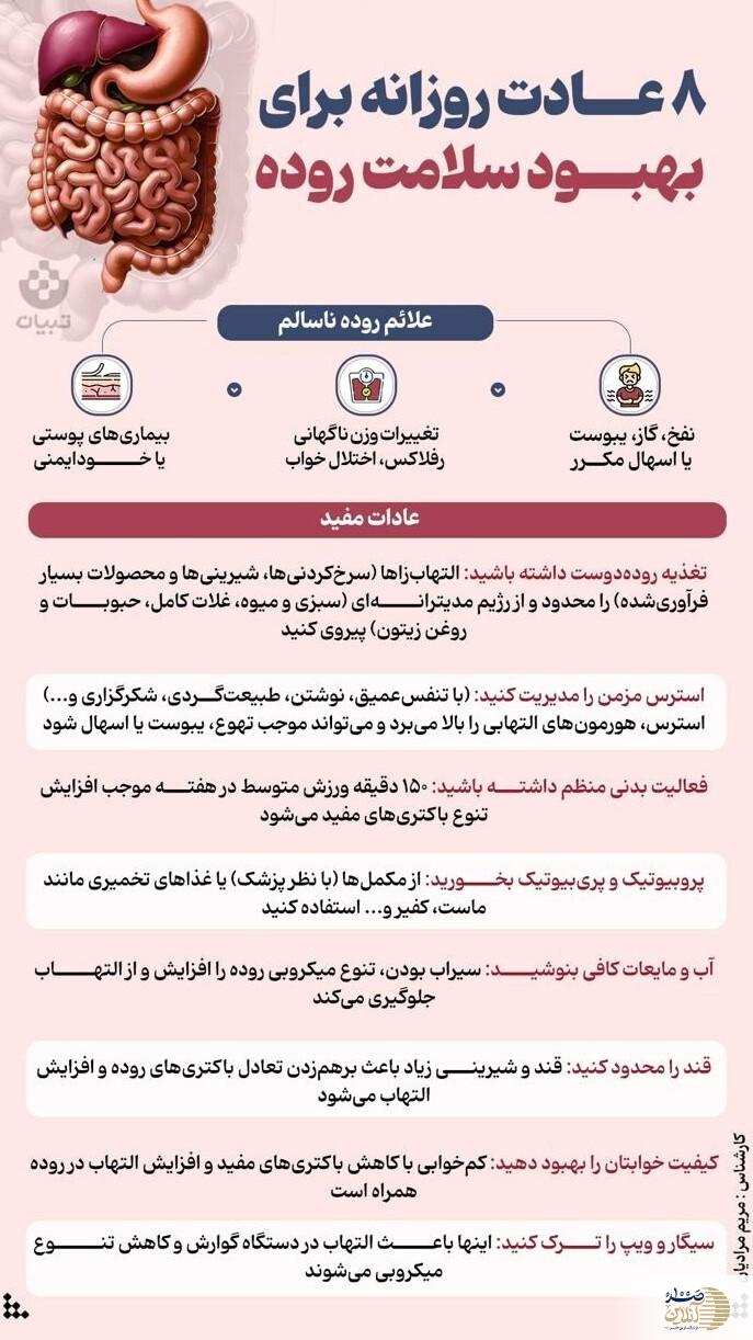 اگر می خواهید روده های شما خوب کار کند این ۸ عادت روزانه را رعایت کنید