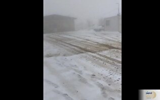 ببینید| طلای سفید آذربایجان غربی/ برف معدن آقدره را پوشاند