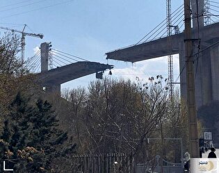 ببینید/ تصاویری از حمله دشمن آمریکایی _ صهیونی به پل B1 کرج