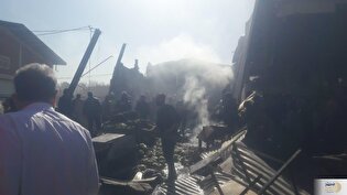 ببینید/ بالگرد ارتش در اصفهان سقوط کرد