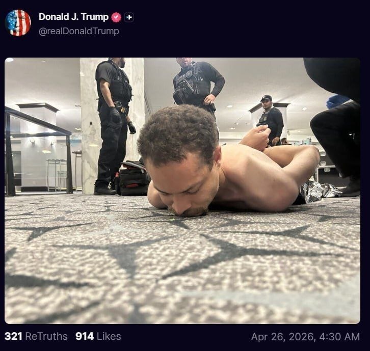 فرد مهاجم در مراسم خبرنگاران کاخ سفید بعد از دستگیری