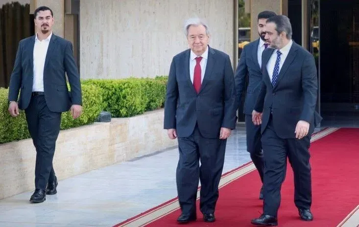 دبیرکل سازمان ملل وارد دمشق شد