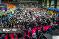 گردهمایی کارگران و بازنشستگان با حضور محمدباقر قالیباف