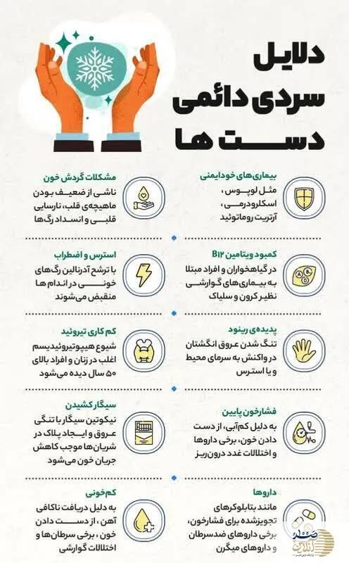 اگر همیشه دست‌هاتون سرد و یخه به این موارد توجه کنید!