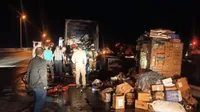 آتش‌سوزی کامیون مرسولات پستی در آزادراه قزوین ـ زنجان