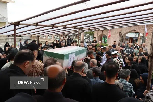 پیکر جانباز ارتشی شهید «شهریار حسن‌پور» در رشت تشییع شد