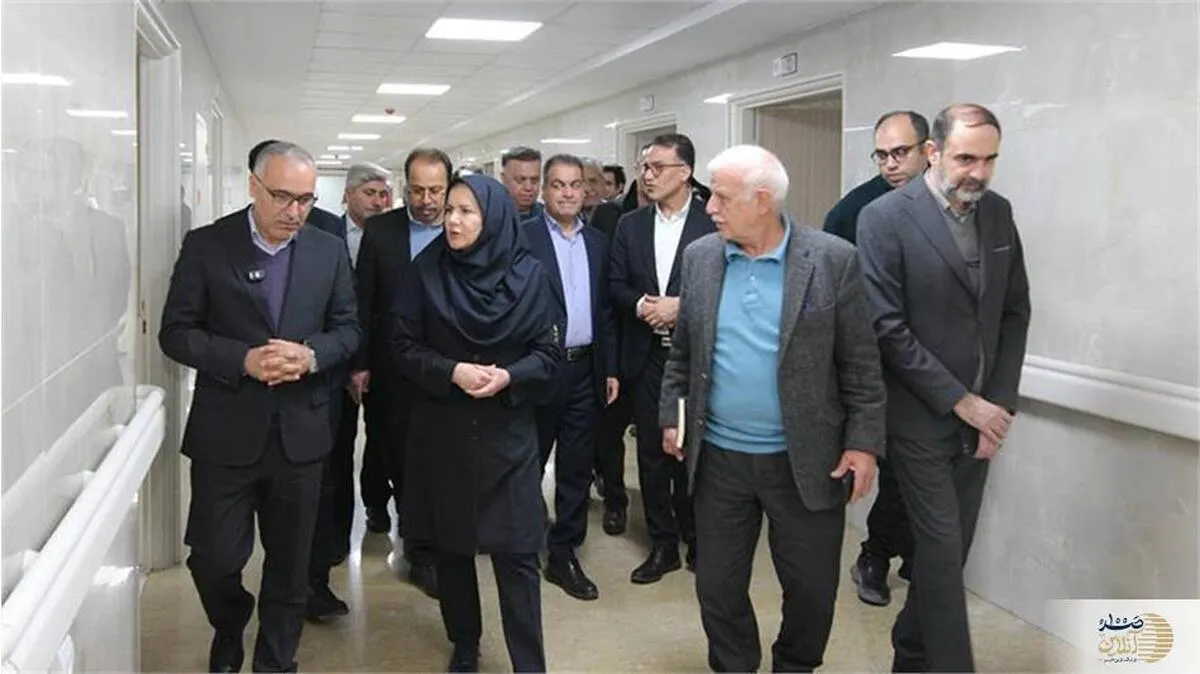 بازدید سرپرست صندوق بازنشستگی کشوری از بیمارستان شریعتی تهران