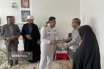 دیدار رئیس دارایی ستاد نداجا با خانواده ناوسروان شهید «سعید کیوانلو» در جغتای