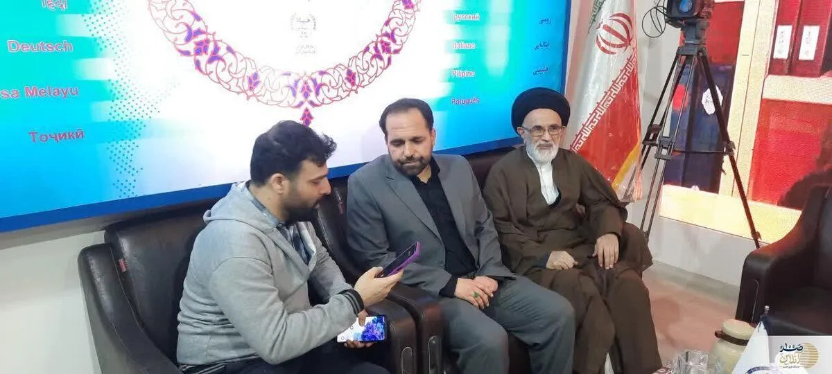 بازدید سید احمد علوی عضو شورای اسلامی شهر تهران از سی و یکمین نمایشگاه بین المللی قرآن کریم