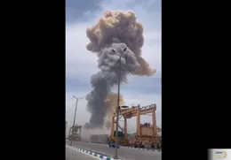 ببینید| انفجار بندر شهید رجایی از یک زاویه عجیب!
