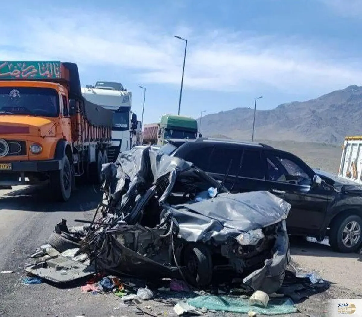 برخورد خونین تریلی، پژو و پراید ۱۰ مصدوم برجای گذاشت