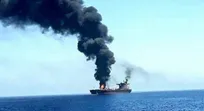 نفتکش عربستان در آتش سوخت