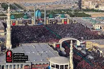 تصاویر هوایی از «بدرقه آقای شهید ایران» در قم